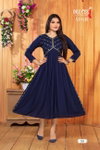 Adah By Deecee Heavy Rayon Plain Designer Kurtis Catalog